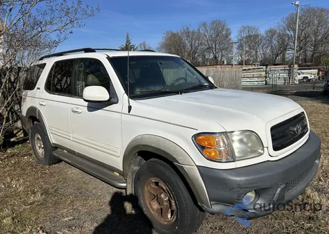 2002 Toyota Sequoia Sr5 V8 from USA, damaged, VIN 5TDZT34A82S090937
